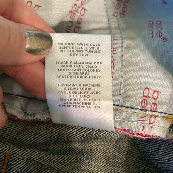 bebe distressed embellished jeans - Picture 10 of 11